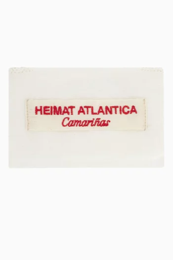 Camarinas Embroidered Jewel Pouch in Linen