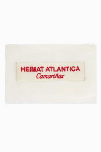 Camarinas Embroidered Jewel Pouch in Linen
