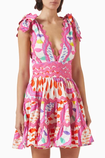 Cheli Floreat Mini Dress in Cotton