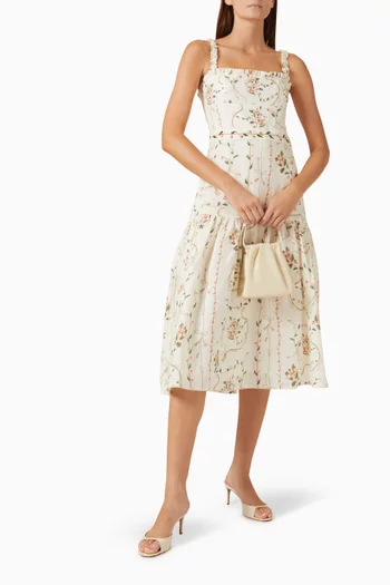 Nispero Navegante Dress in Linen