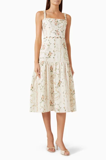 Nispero Navegante Dress in Linen