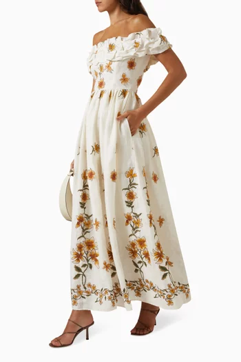 Espliego Promesa Maxi Dress in Linen