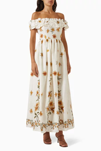 Espliego Promesa Maxi Dress in Linen