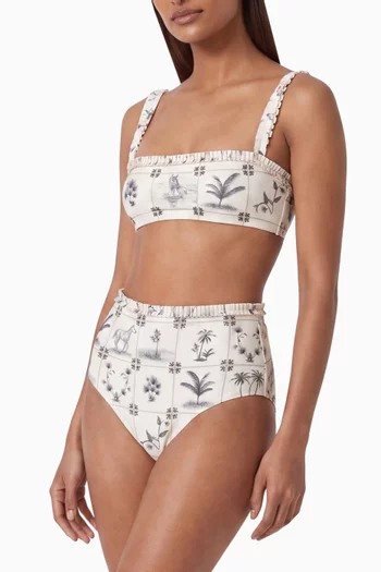 Nopal Arena High-waist Bikini Briefs