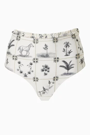 Nopal Arena High-waist Bikini Briefs