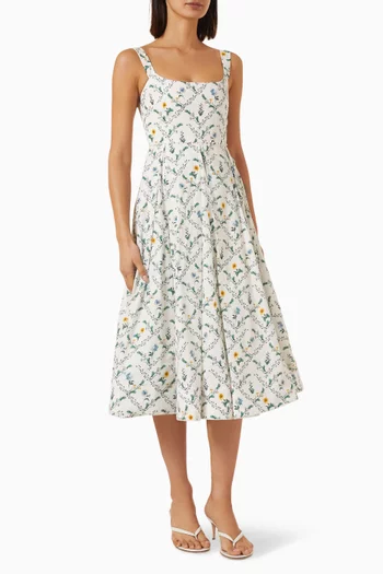 Alcaparra Brisa Midi Dress