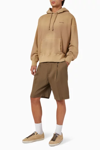 Unisex Garment-dyed Relaxed Hoodie in Cotton Fleece