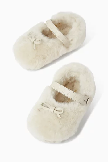 Soft Ballerina Slippers in Shearling
