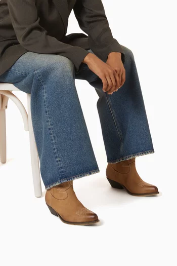 Wish Star Low Boots in Leather