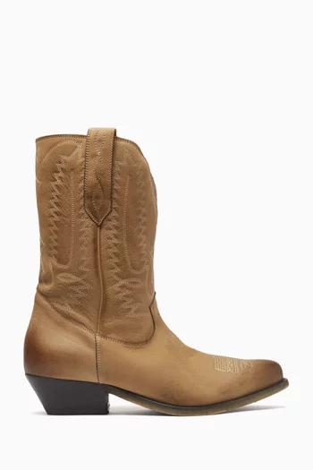 Wish Star Low Boots in Leather