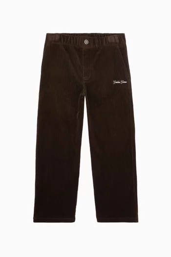 Logo Chinos in Corduroy