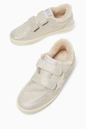 Ball Star Sneakers in Shimmer Suede