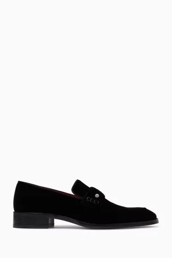 Chambelimoc Night Strass Loafers in Velvet