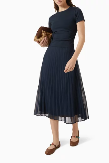 Tendre Bi-material Dress