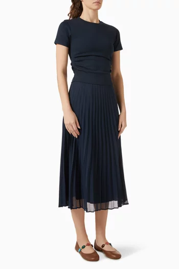 Tendre Bi-material Dress
