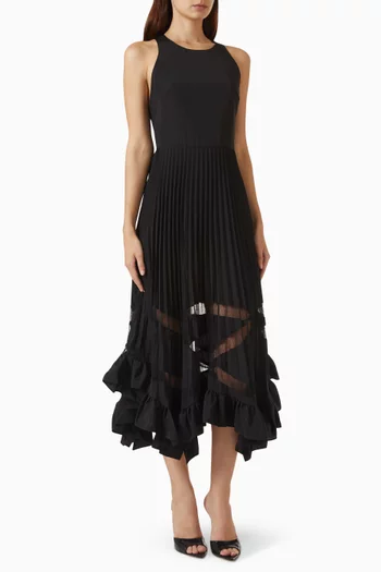 Crisscross-back Midi Dress