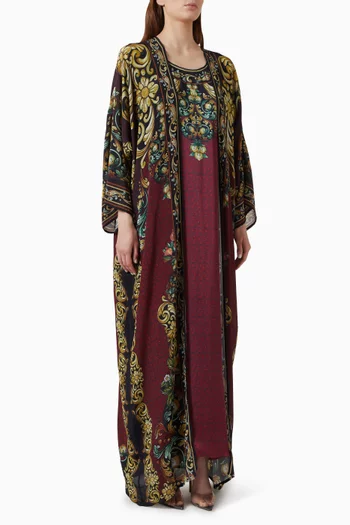 Orvieto Abaya Set in Bemberg Crepe