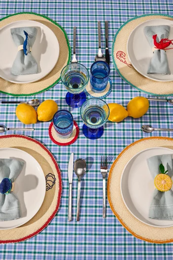 Embroidered Lemon Placemat