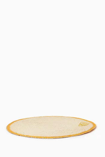 Embroidered Lemon Placemat