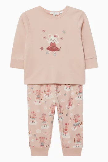 Ballet Dreams Thick Pyjama Set in Cotton