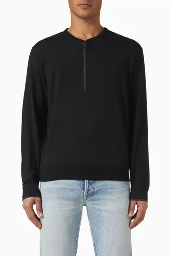 Henley T-shirt in Knit