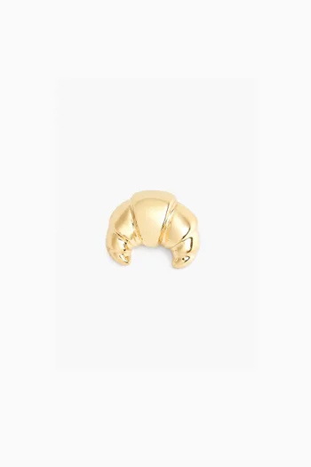 Croissant Single Stud Earring in 14kt Gold