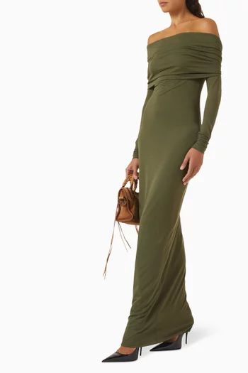 Off-shoulder Maxi Dress