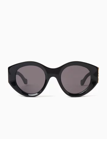 Anagram Round Sunglasses in Acetate