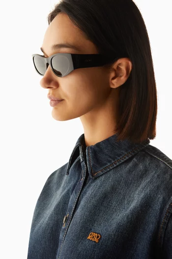 Signature Oval Sunglasses in Acetate