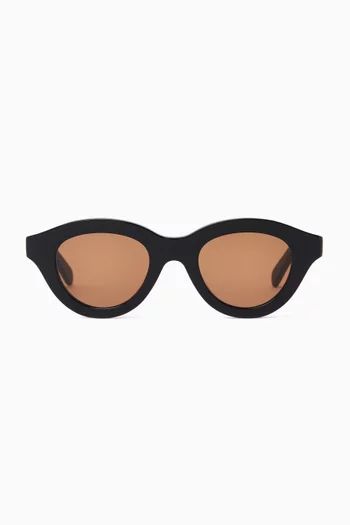 Triomphe Mini Round Sunglasses in Acetate