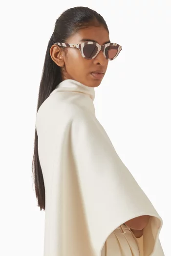 Triomphe Mini Round Sunglasses in Acetate