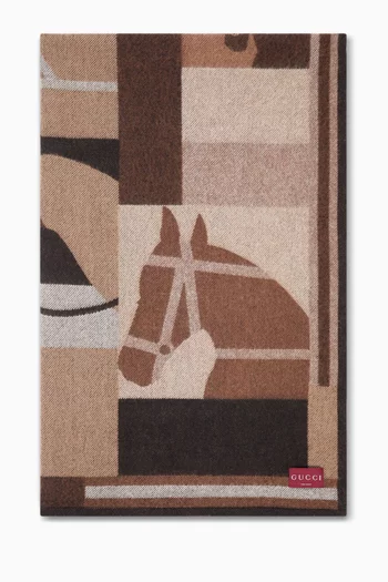Equestrian Blanket in Wool & Cashmere