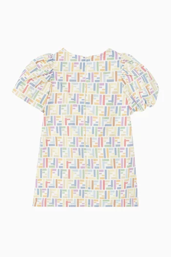 Logo-print Dress in Cotton-poplin