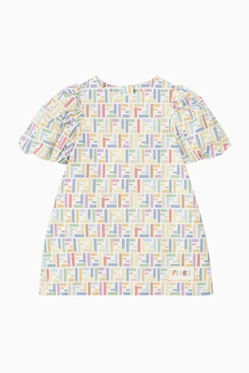 Logo-print Dress in Cotton-poplin