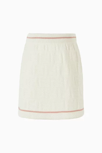 Knitted Skirt in Cotton