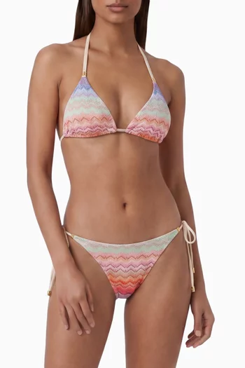 Triangle Bikini Top in Cotton-blend