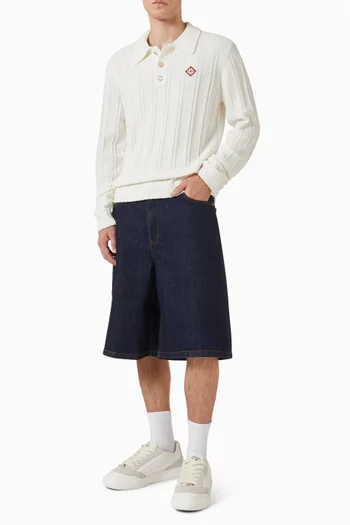 Bouclé Polo T-shirt in Knit