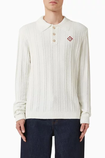 Bouclé Polo T-shirt in Knit