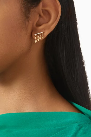 Pavé Bar Charm Earrings