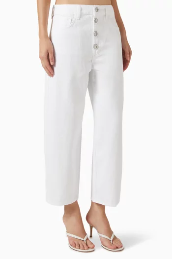 Liora Cropped Jeans in Denim