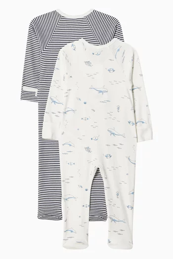 Zip Sleepsuit , Pack of 2