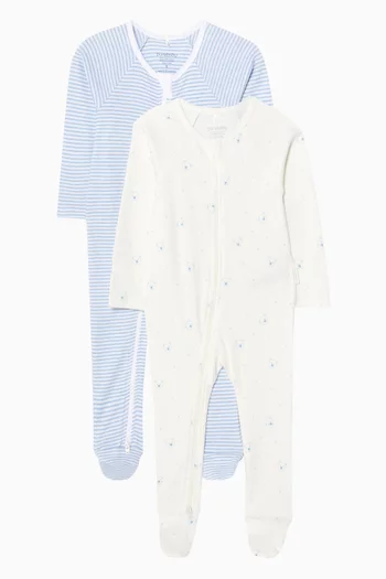 Zip Sleepsuit, Pack of 2