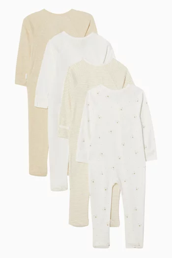 Zip Growsuit , Pack of 4