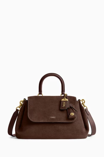 Slouchy Rogue Top-handle Bag in Suede