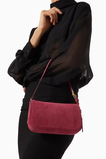Plaza Shoulder Bag in Suede
