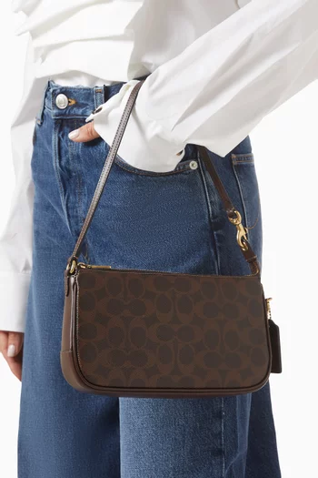 Plaza Shoulder Bag in Signature Coated-canvas