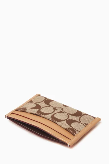 Essential Card Case in Signature Jacquard