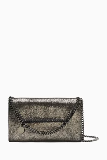 Mini Crossbody Bag in Eco-shiny Chamois