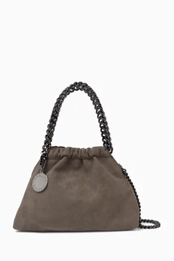 Mini Falabella Drawstring Bucket Bag in Alter Suede