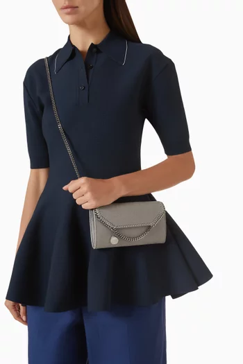 Falabella Continental Crossbody Bag in Shaggy Deer Faux Leather